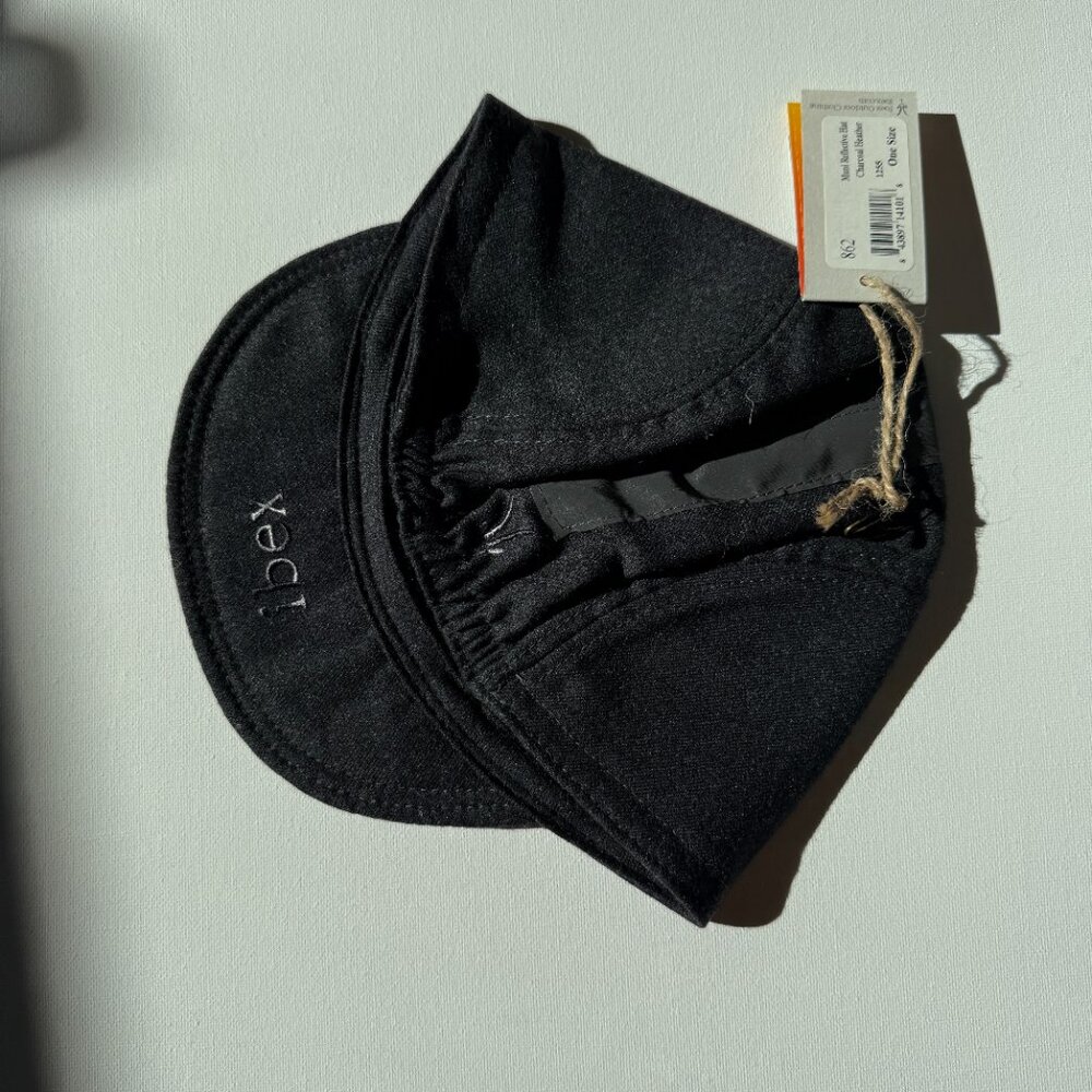 Ibex Gray Wool Cycling Cap - Picture 2 of 4